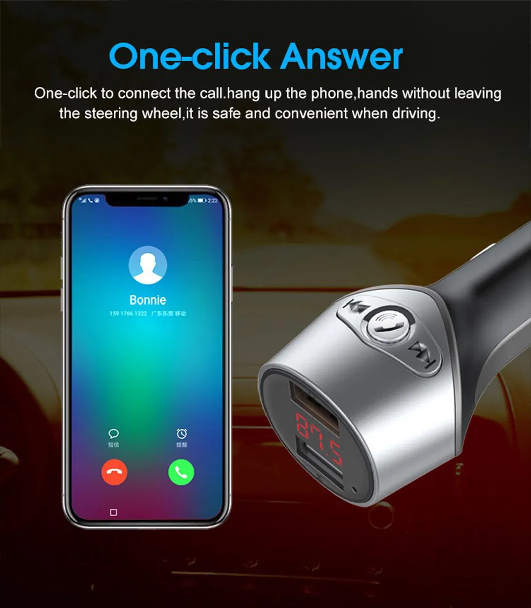 High Quality 12W Mini Car Socket Adapter Pd a&C USB C Car Charger Adapter Dual Port Type C Car Charger