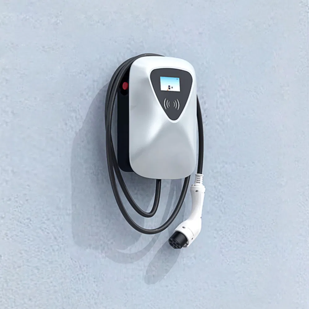 7kw Home Use AC EV Charger Wall Mounted Type2 Type1 Guns IP54 CE RoHS TUV Level 2 Smart Car Charging Station Fast Charger