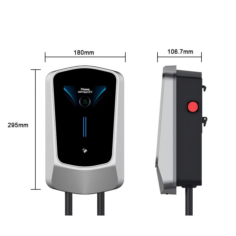 7kw Type2 EV Charger Wallbox Dlb Dynamic Load Balancing Electric Vehicle Charging Station with LED Indicator AC EV Charger for Residential Household