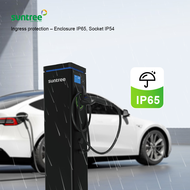 The Level 2 22kw 44kw Floor Standing Dual Port AC EV Chargers