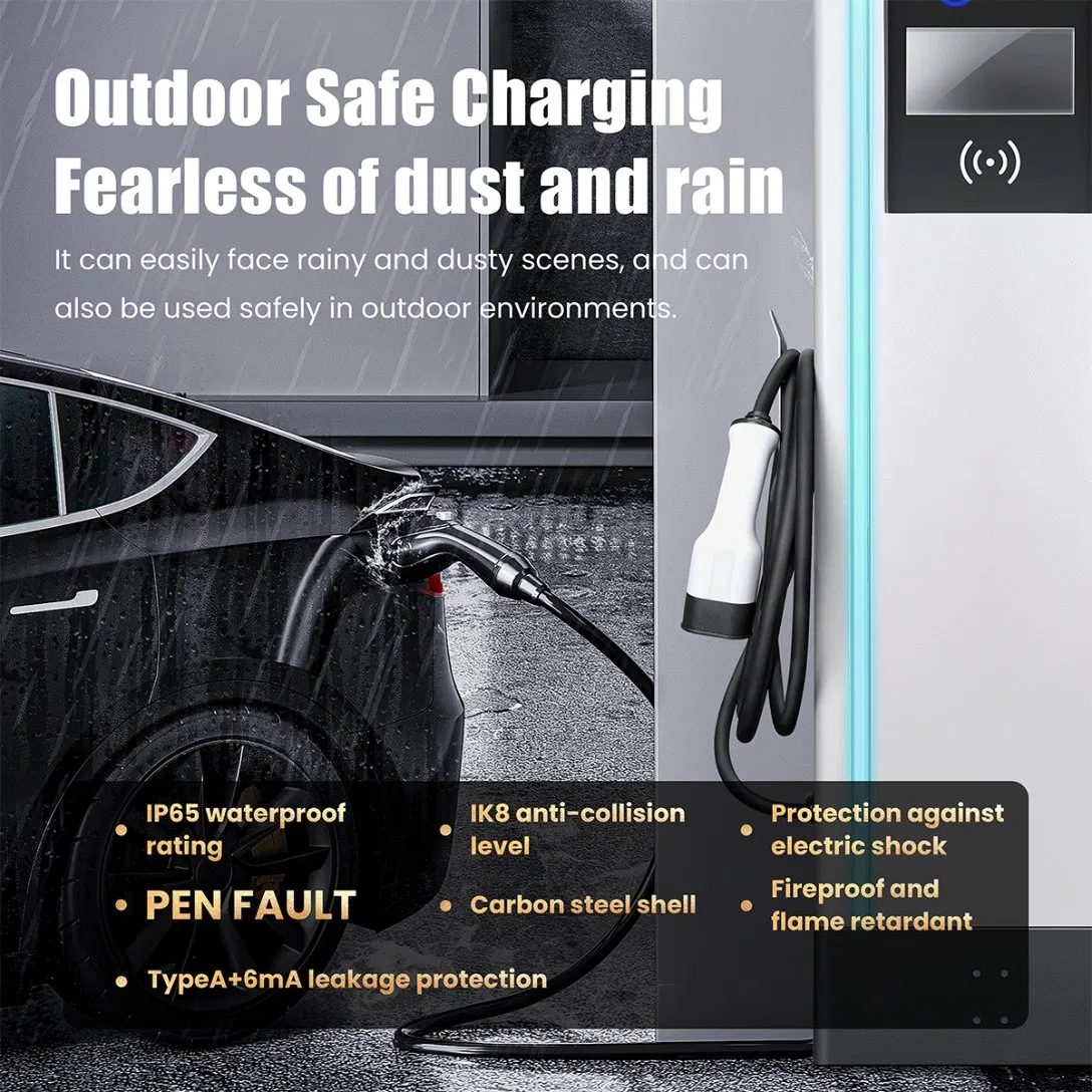 Hot Sales Type2 GB/T AC DC Charging Stations Dual Ports EV Charger