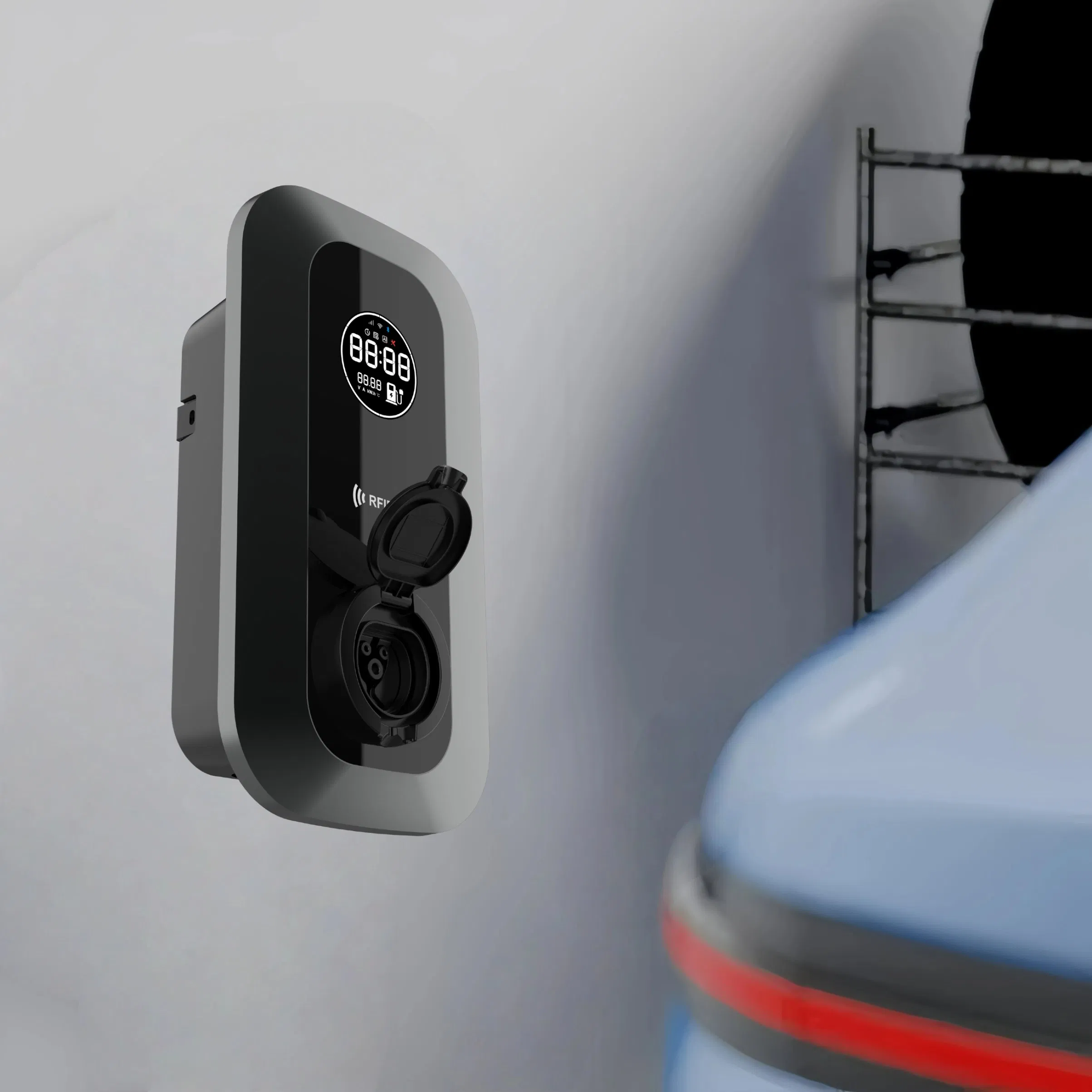 Guhe Wall Mounted 16A AC APP Control Car Charger Station Level 2 EV Charger 11kw Home EV Charger