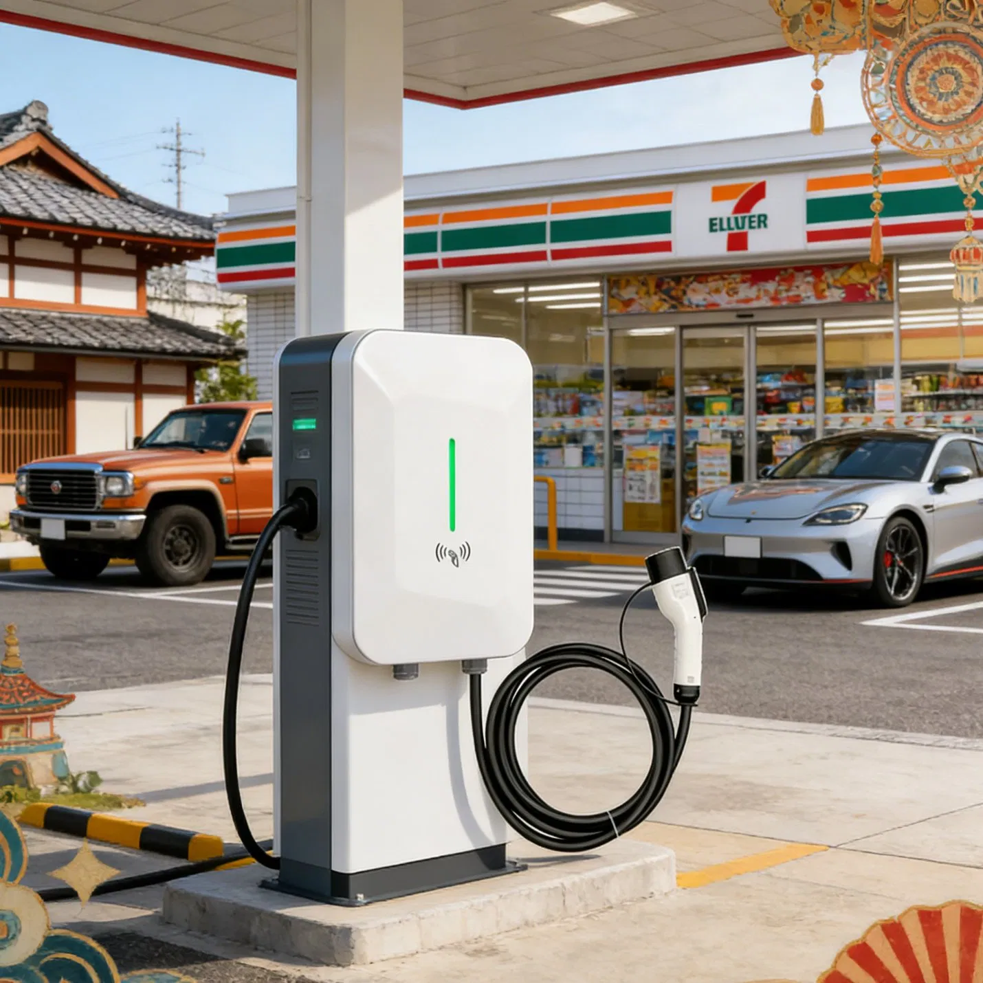 Smart Solar EV Charger: 14kw Automotive AC Charging Station Solution