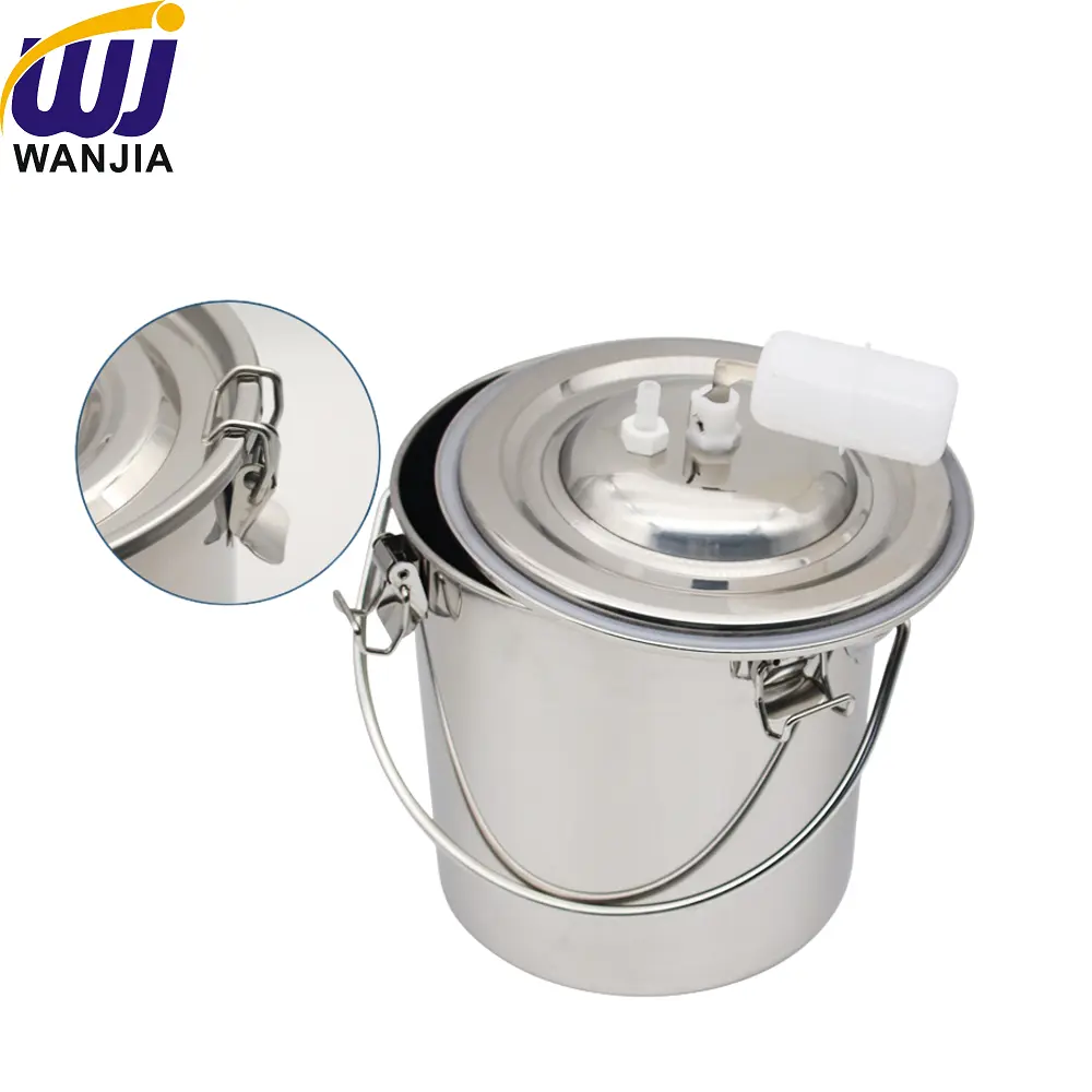 Wholesale WJ798 Automatic Stainless Steel Milking Bucket with Vacuum Pump Manufacturer, Suppliers