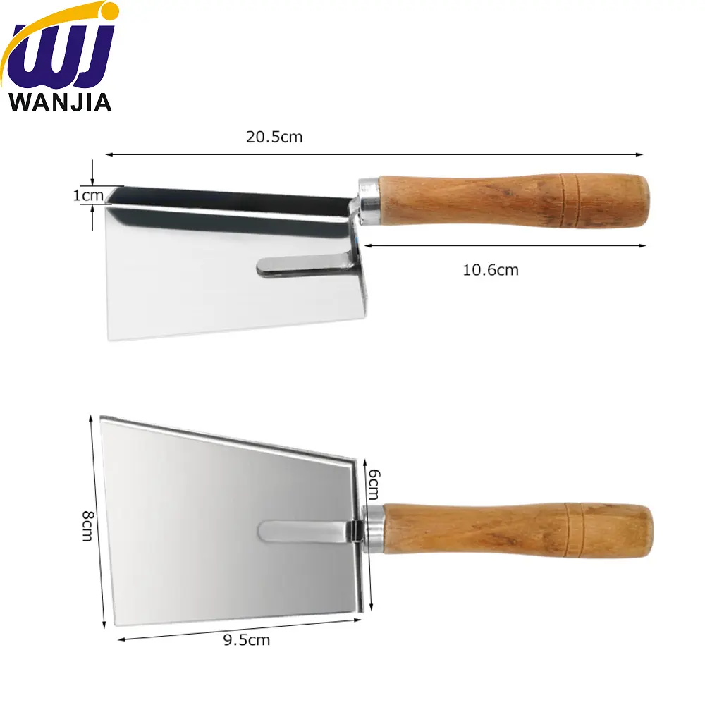 Custom WJ807 Beekeeping Scraper Tool with Wooden Handle Supplier, Factories