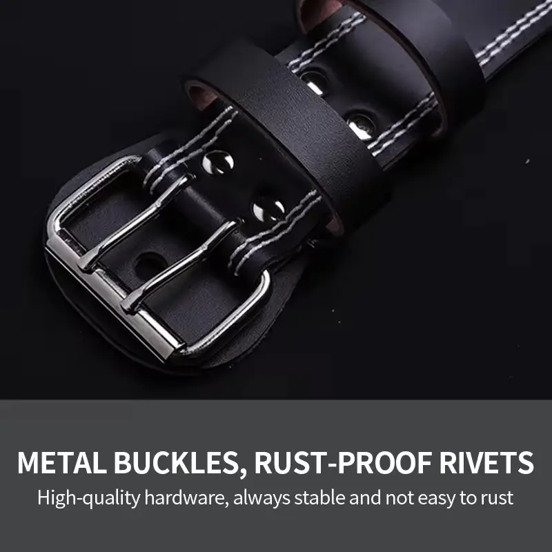 Wholesale Leather Weight Lifting Belt Hard Gym Fitness Power Lifting Bodybuilding Back Support Suppliers, Factory