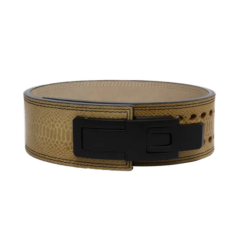 Custom Weight Lifting Belt Leather Power Lifting Lever Gym Training Lever Belt