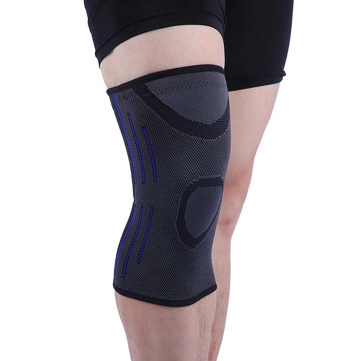 Custom Nylon Knee Joint Support Elastic Compression Kneepads Supplier, Factories