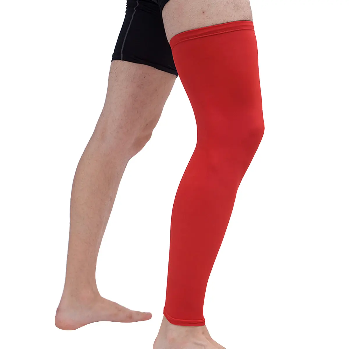 Custom Polyester Long Sports Leg Sleeve Knee Guard Supplier, Manufacturers