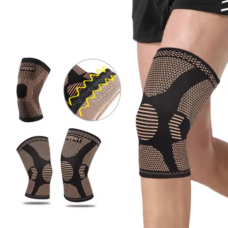 OEM Copper Knee Sleeves Knee Brace Copper Knee Support Compression for Sports Workout Suppliers, Manufacturer