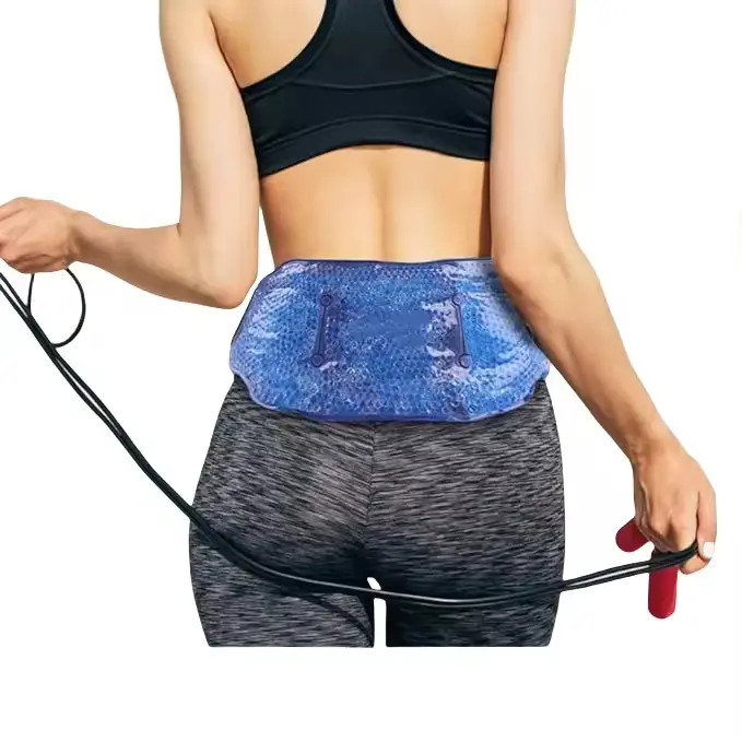 Wholesale Microwavable Reusable Gel Bead Ice Packs Heat Belt for Lumbar Back Pain Relief Hot & Cold Packs Suppliers, Factory
