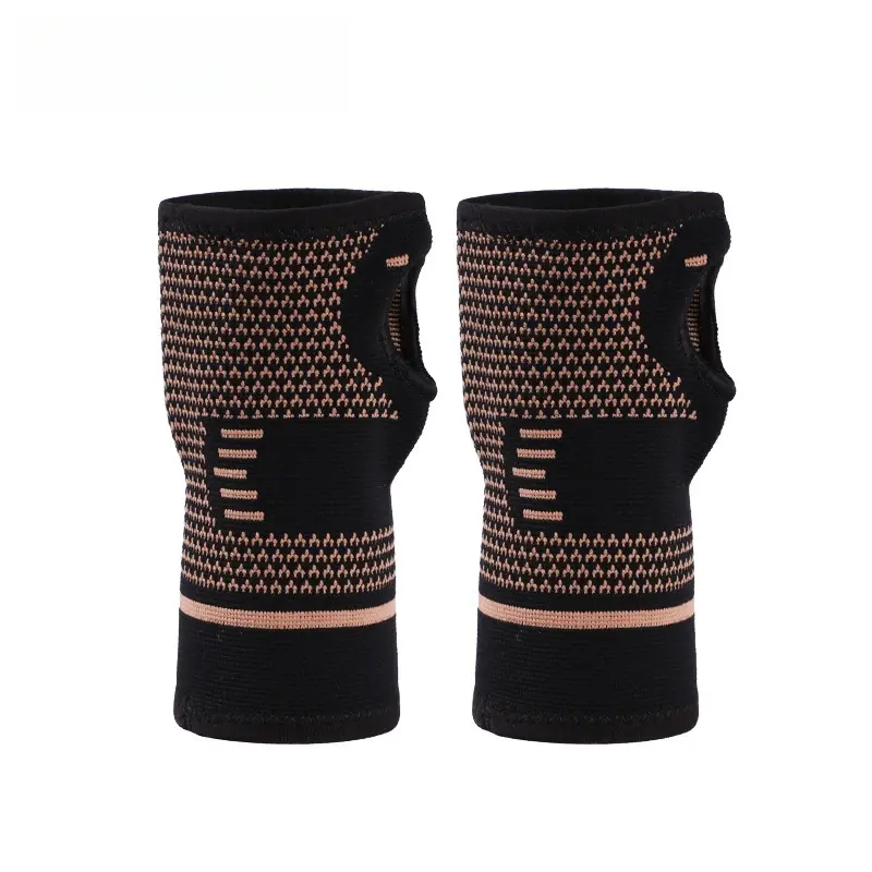 OEM Copper Palm Weigh Lifting Wrist Brace Support Copper Gymnastics Compression Palm Sleeves Wrist Support Supplier, Manufacturer