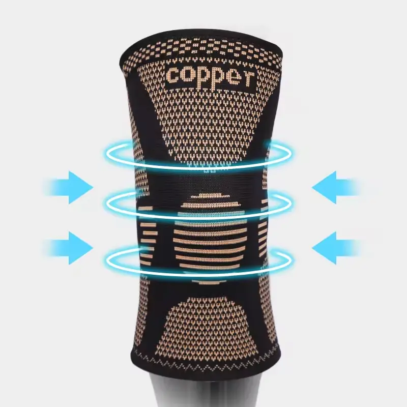 OEM Copper Knee Sleeves Knee Brace Copper Knee Support Compression for Sports Workout Suppliers, Manufacturer