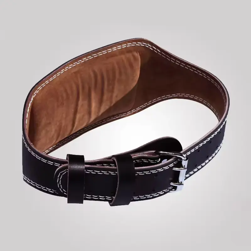 Wholesale Leather Weight Lifting Belt Hard Gym Fitness Power Lifting Bodybuilding Back Support Suppliers, Factory