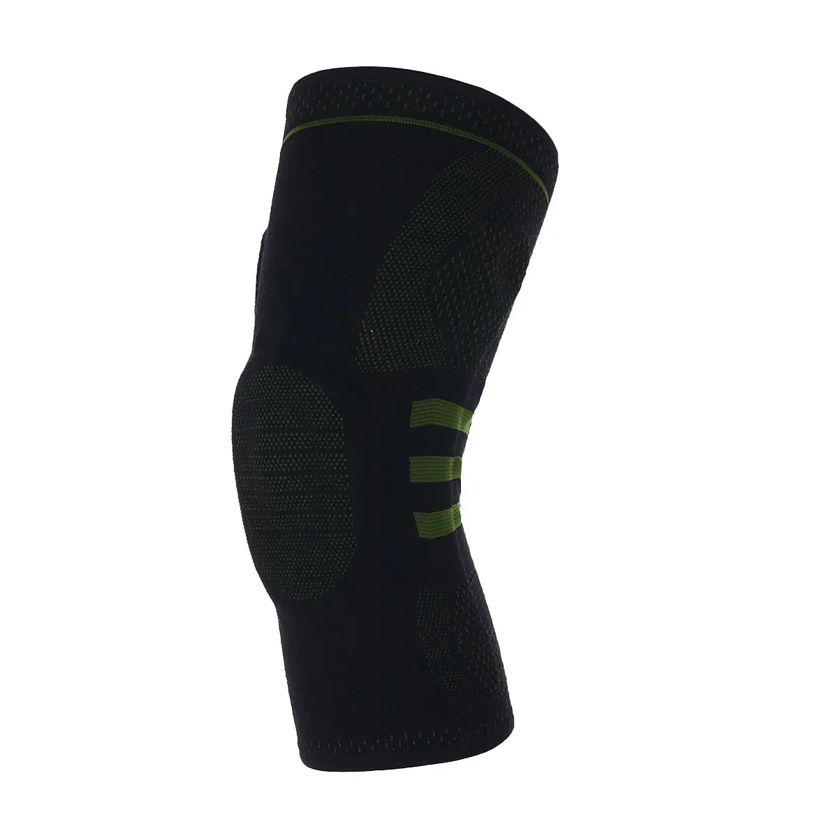Custom Knitted Nylon Knee Compression Sleeve With Silicone Supplier, Manufacturers