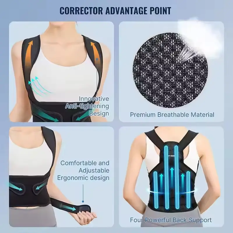 Wholesale Corrector De Postura Back Straightener Strap Support Poster Corrector Brace Manufacturers, Factories