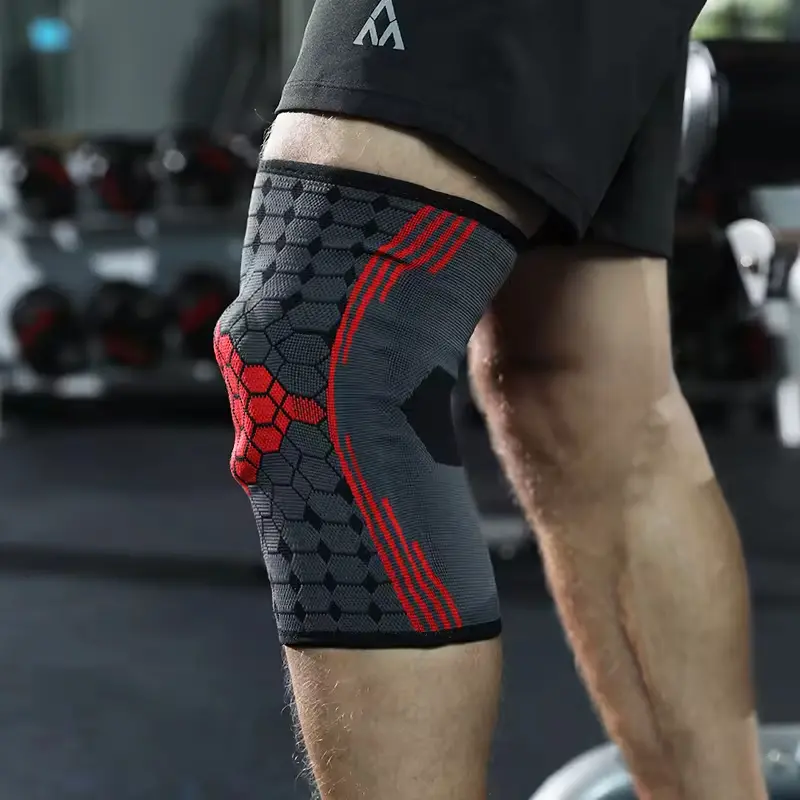 Wholesale Gym Knee Support Brace Compression Sleeve Knitted for Men and Women Supplier, Factory