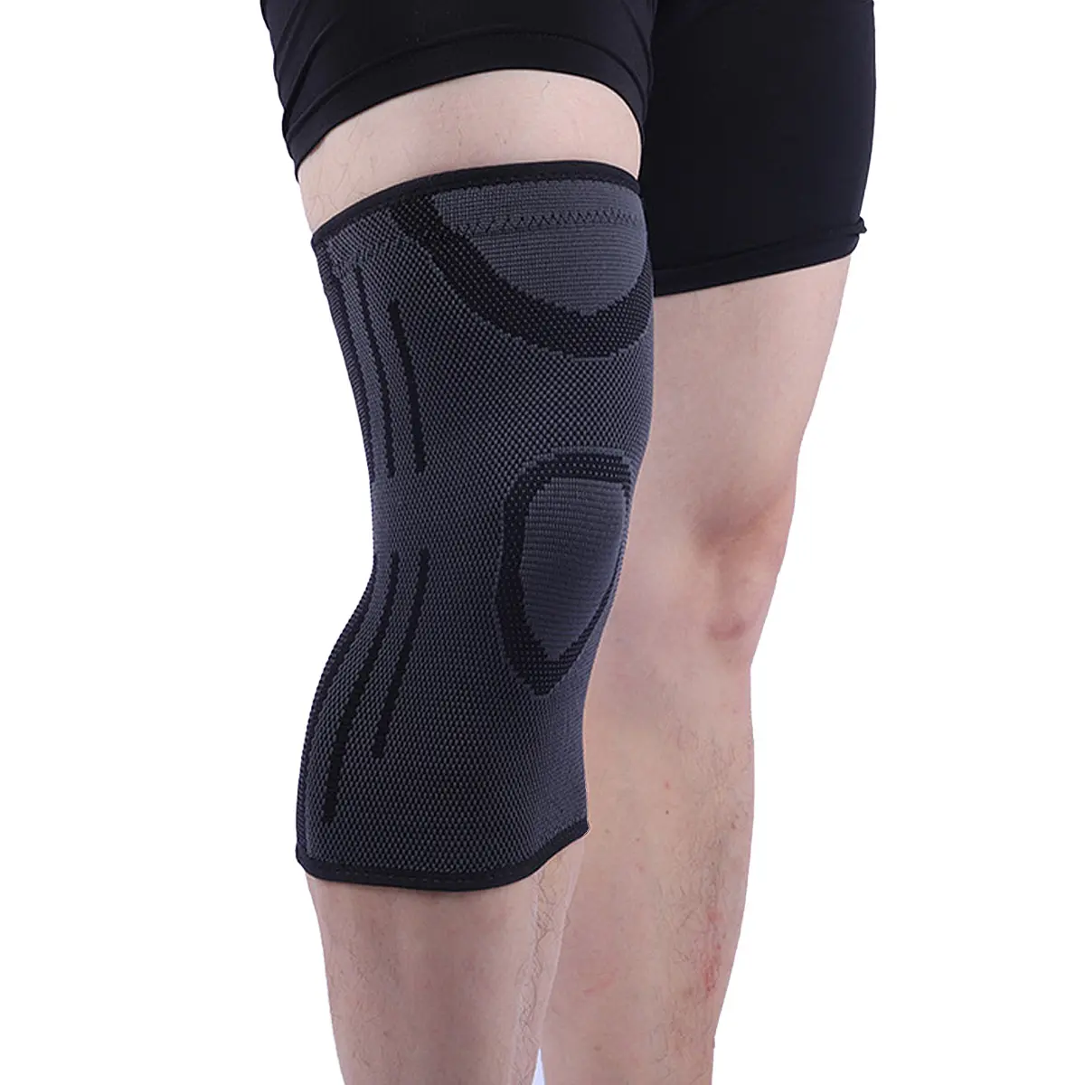Custom Nylon Knee Joint Support Elastic Compression Kneepads Supplier, Factories