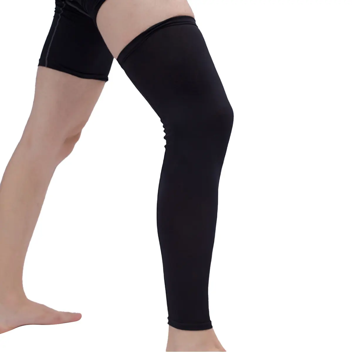 Custom Polyester Long Sports Leg Sleeve Knee Guard Supplier, Manufacturers