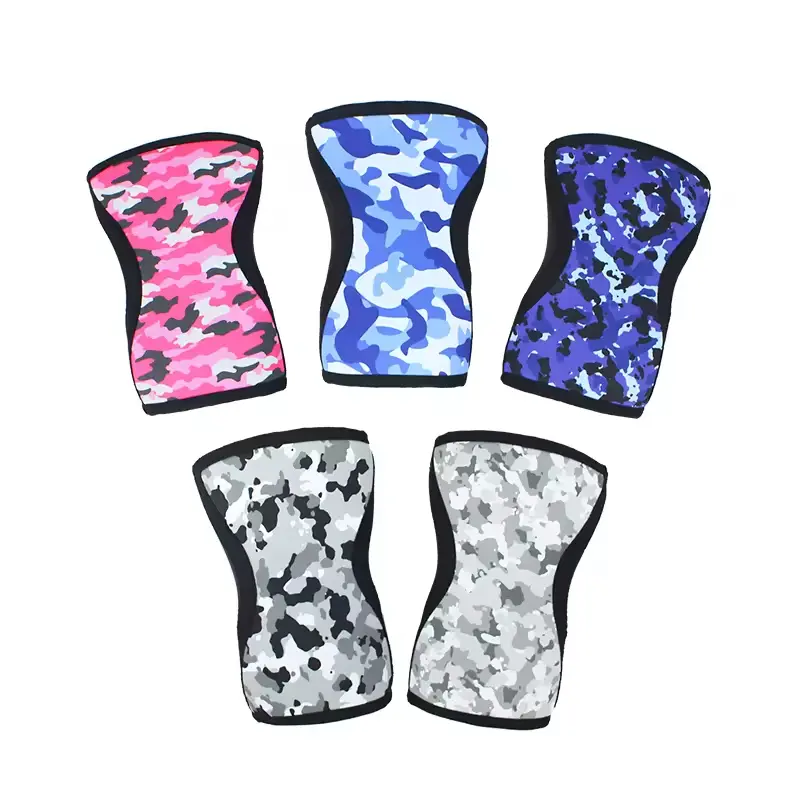 Wholesale 7 mm or 5 mm Neoprene Camouflage Knee Support Brace Knee Support Supplier, Manufacturer