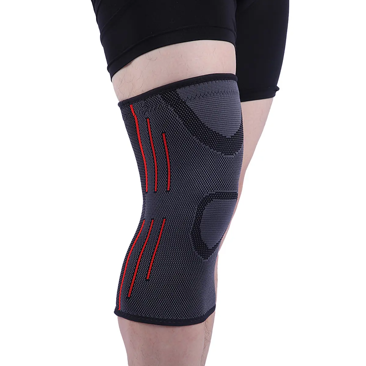 Custom Nylon Knee Joint Support Elastic Compression Kneepads Supplier, Factories