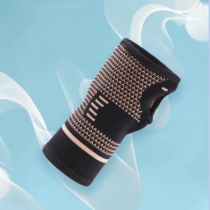 OEM Copper Palm Weigh Lifting Wrist Brace Support Copper Gymnastics Compression Palm Sleeves Wrist Support Supplier, Manufacturer