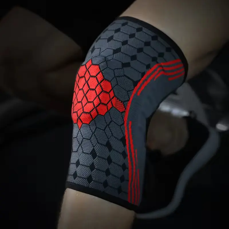 Wholesale Gym Knee Support Brace Compression Sleeve Knitted for Men and Women Supplier, Factory