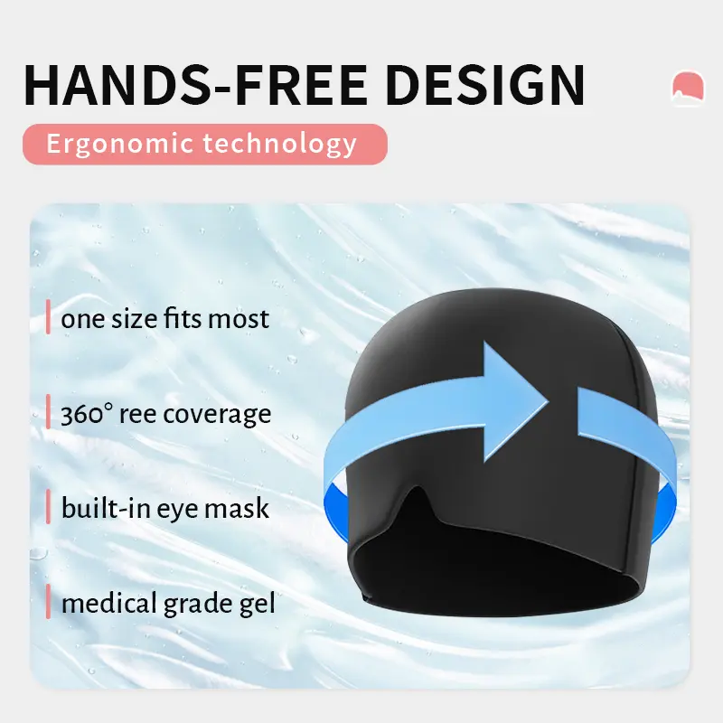 Custom Hot cold pack  Migraine Head Wrap  Headache Relief Head Wrap  Cold Gel Pack For Migraines Suppliers, Factory