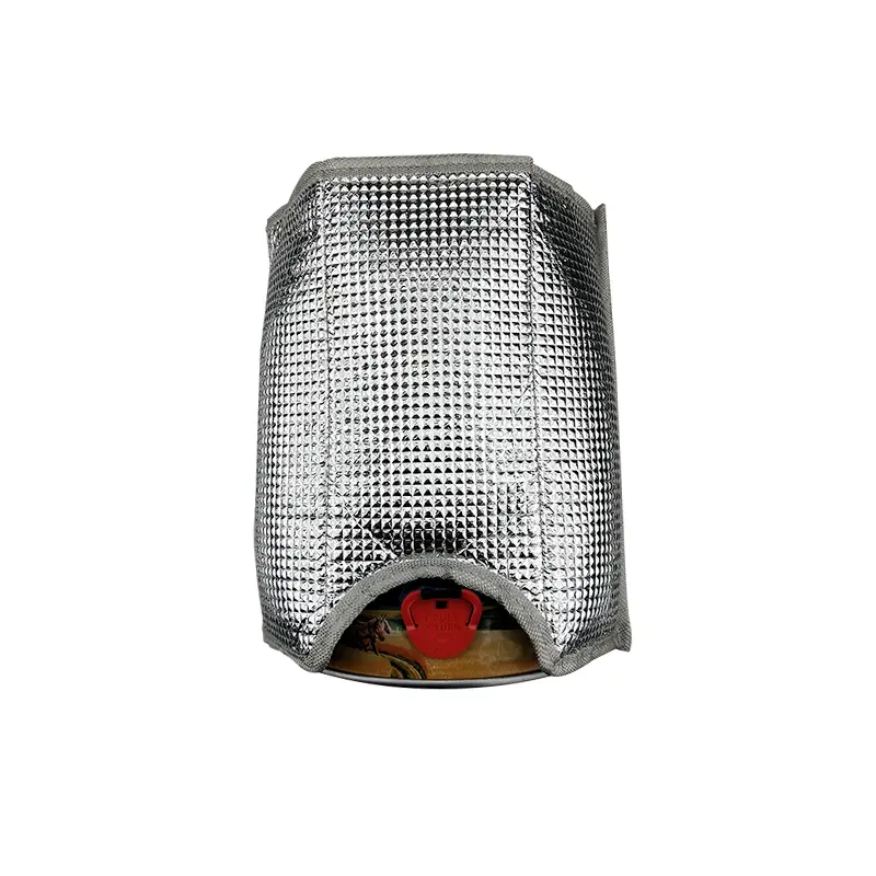 OEM Silver Ice Wine Bottle Cooler Bag with Gel Pad Hot & Cold Packs for Beer Bottle Storage Supplier, Factories