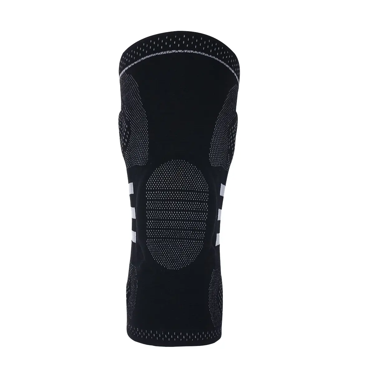 Custom Knitted Nylon Knee Compression Sleeve With Silicone Supplier, Manufacturers