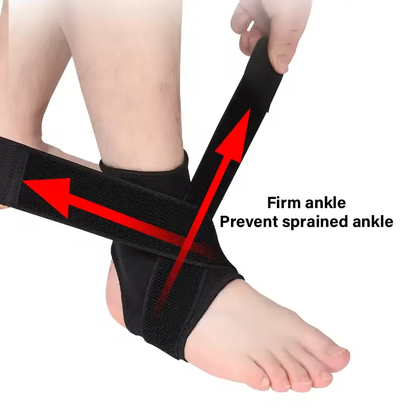 Wholesale Silicone Neoprene Ankle Brace with Compression Straps Supplier, Suppliers