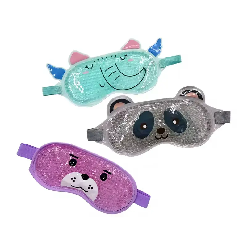 Custom Reusable Cartoon Hot Compress Gel Eye Mask with Ears for a Better Sleep Suppliers, Factories