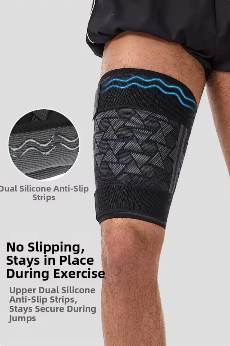 Custom Stretchable Washable Breathable Elastic Upper Leg Sleeves Suppliers, Factories
