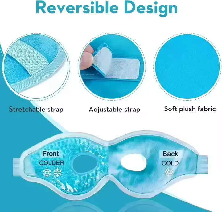 OEM Eco-Friendly Reusable Gel Eye Mask with Elastic Strap Suppliers, Factory