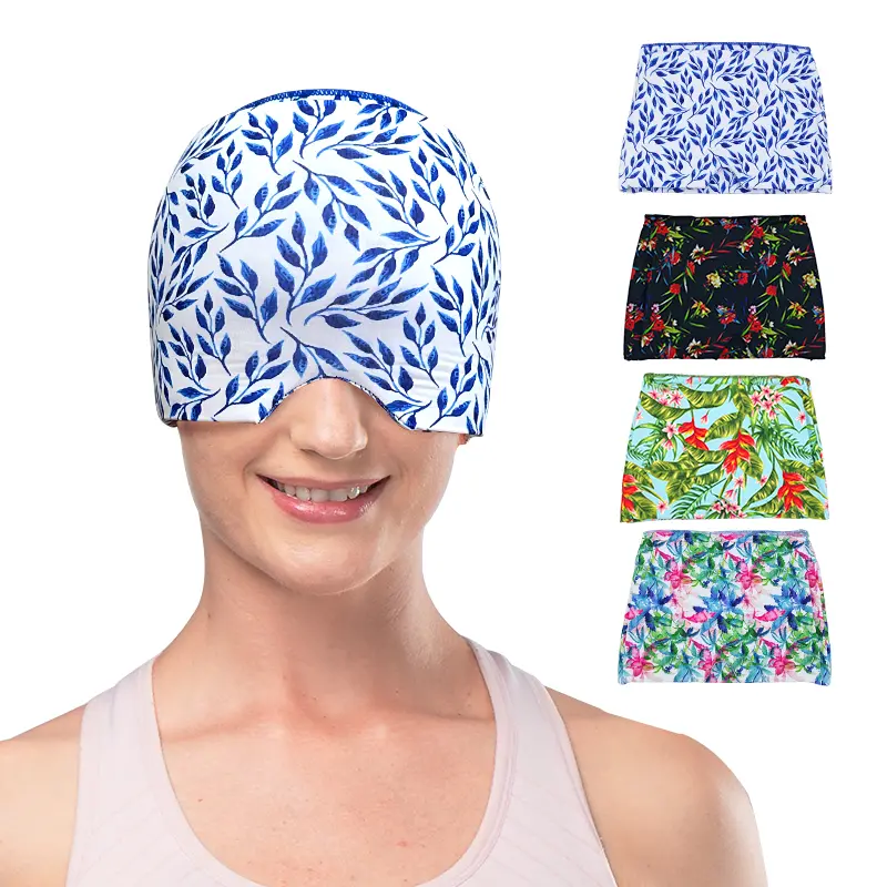 Custom Cold Gel Packs Head Cooling Pads Migraine Relief Caps Ice Caps for Stress Relief Supplier, Manufacturer