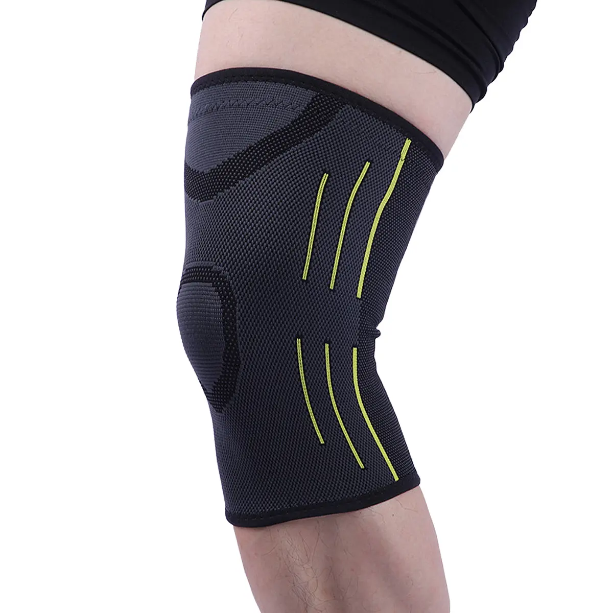 Custom Nylon Knee Joint Support Elastic Compression Kneepads Supplier, Factories