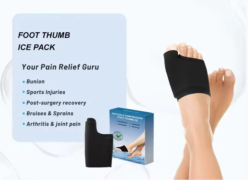 Wholesale Wearable Hallux Ice Pack Hot Cold Compress Pack Reusable Foot Solid Gel Ice Pack for Injury Suppliers, Factories