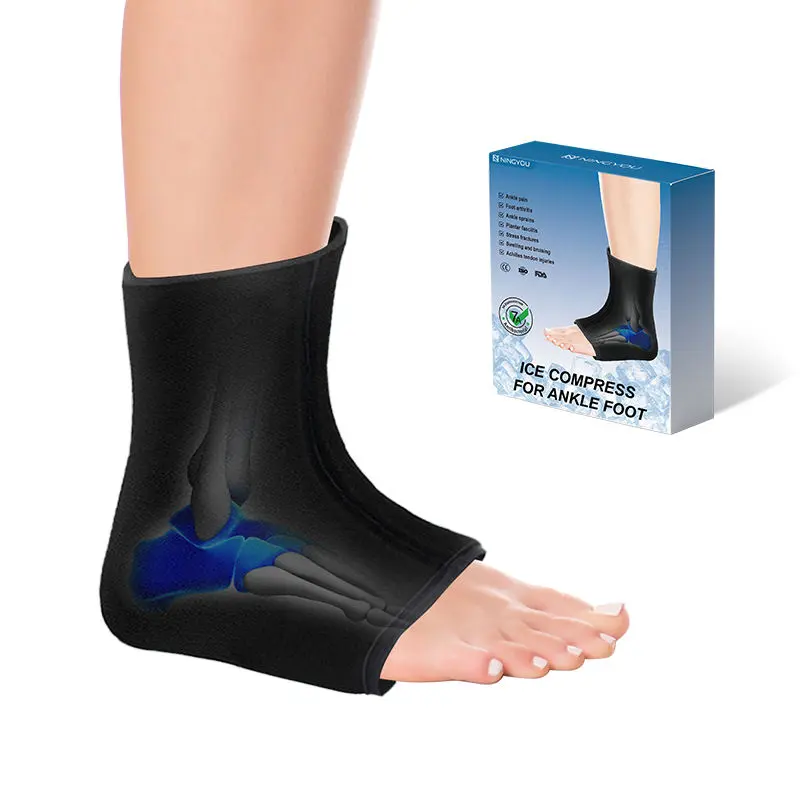 Custom Swelling & Pain Relief Ankle Gel Wrap Reusable Hot & Cold Pack Effective for Injury & Ice Therapy Supplier, Manufacturers