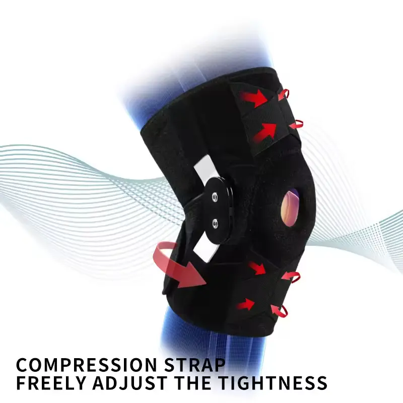 Custom Neoprene Compression Support Side Stabilizer Adjustable Orthopedic Knee Brace Suppliers, Factories