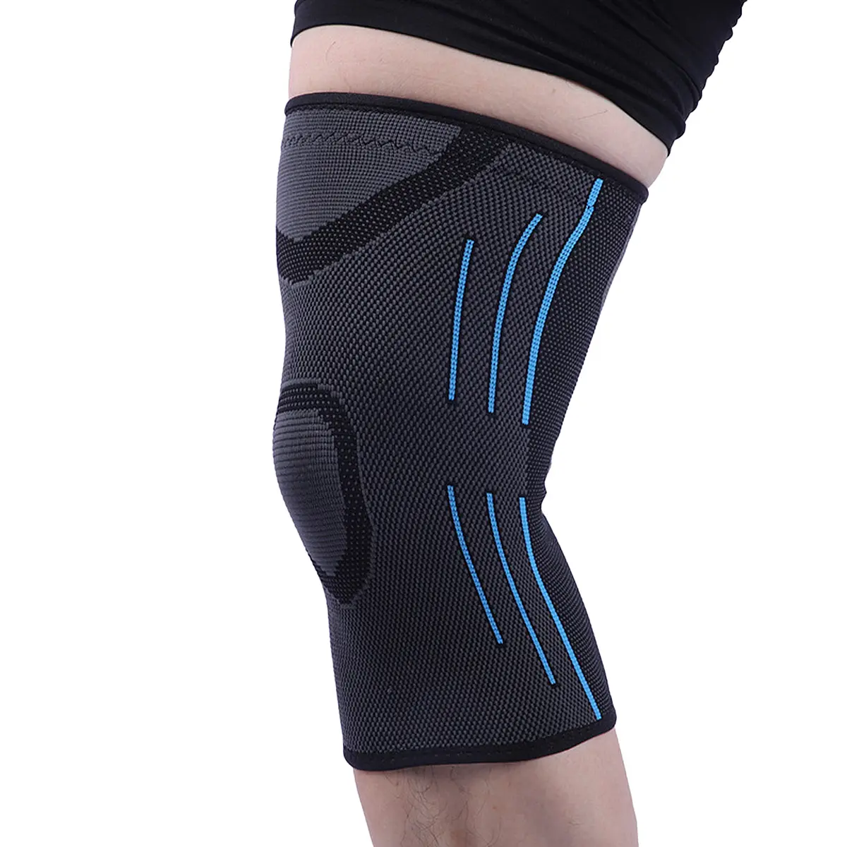Custom Nylon Knee Joint Support Elastic Compression Kneepads Supplier, Factories