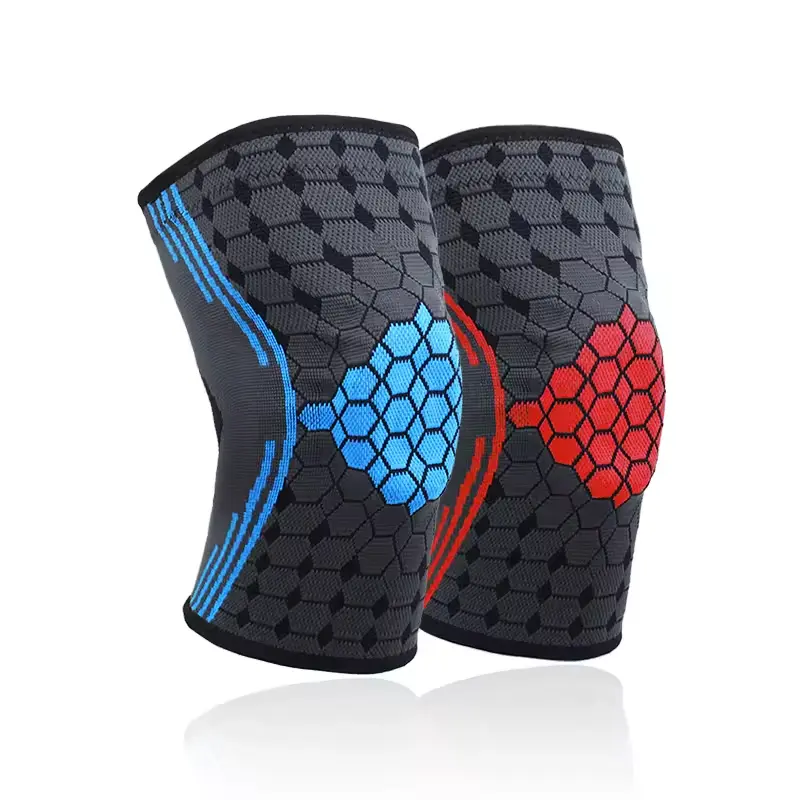 Wholesale Gym Knee Support Brace Compression Sleeve Knitted for Men and Women Supplier, Factory