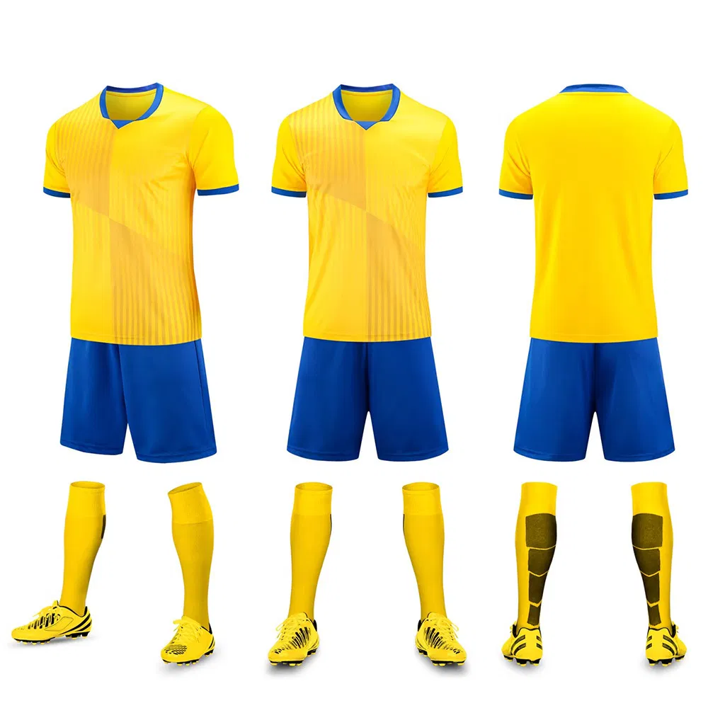 Sublimation Printed Football Wear Custom Quick Dry Soccer Kits Uniforms School Team Training Wear