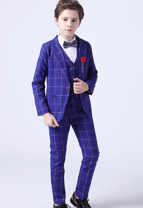Boy Apparel for Autumn and Winter New Host Catwalk Show Performance Small Suit