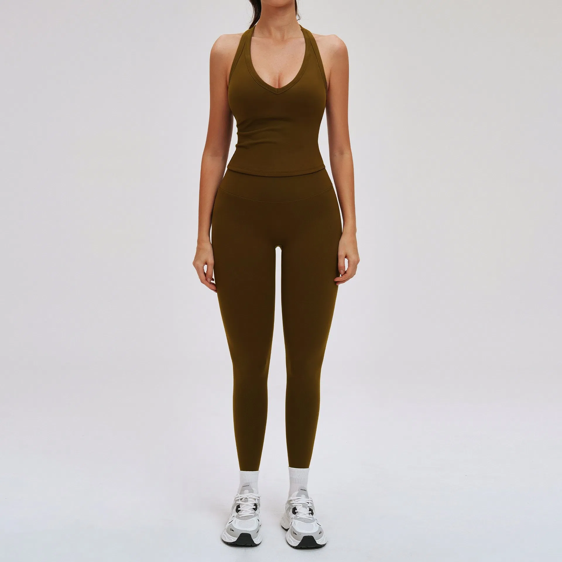 Outdoor Running Sports Set Sportswear off-Shoulder T-Shirt Sexy Long Sleeve