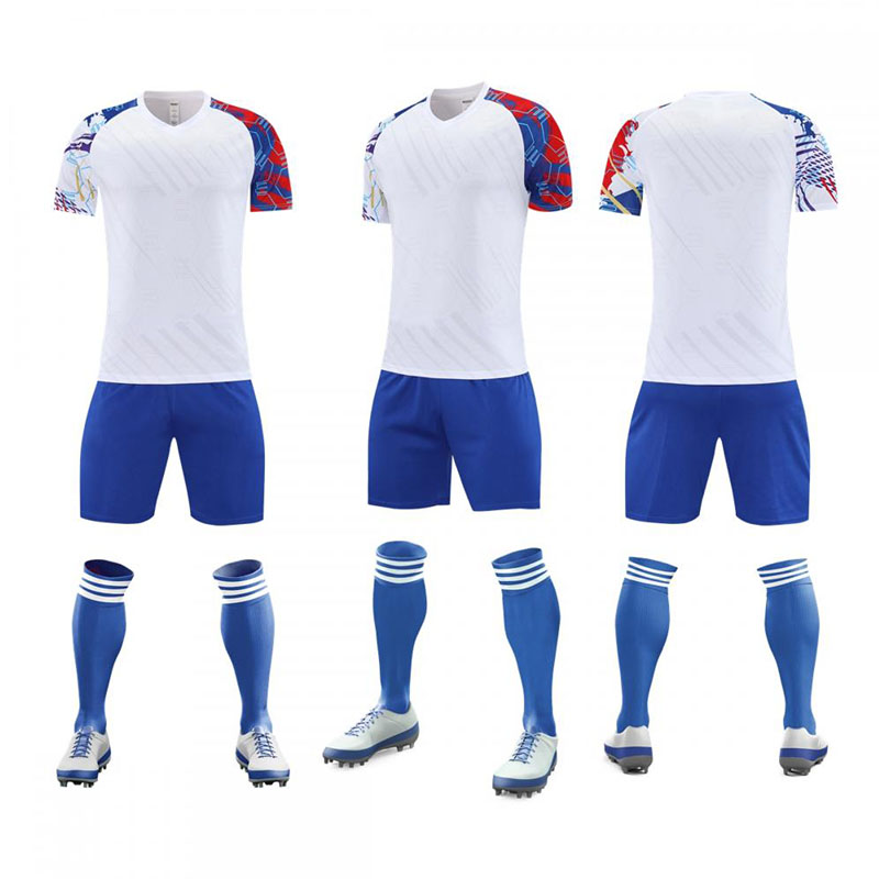 Wholesale Factory-Made Soccer Wear Uniform Sets Customized with Football Team Name Sports Clothing