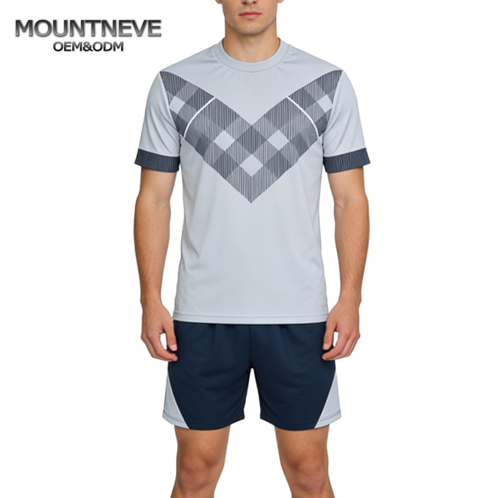 Run Shirt Gym Clothes Wear Man Soccer Uniform Custom Contrast Jersey Set Name Number Quick Dry Football Kit Shorts Uniforms Team