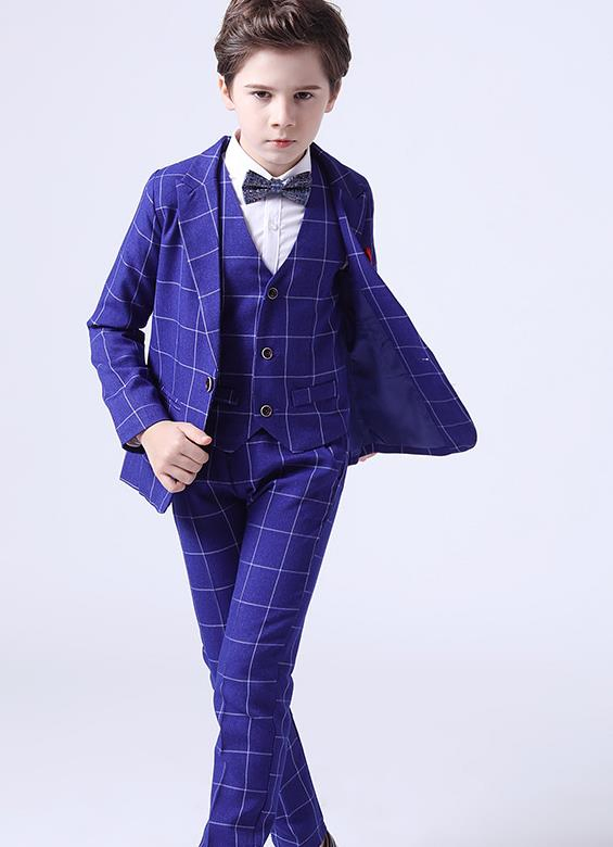 Boy Apparel for Autumn and Winter New Host Catwalk Show Performance Small Suit