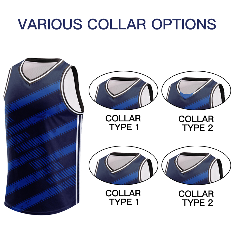 Wholesale Custom College Basketball Jerseys Design Basketball Team Uniforms Sets Polyester Sports Training Shirt Clothes B25006