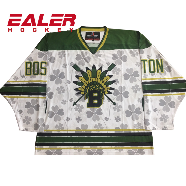 Low Price OEM Sublimation Custom Team Hockey Uniforms Polyester Breathable Ice Hockey Jersey