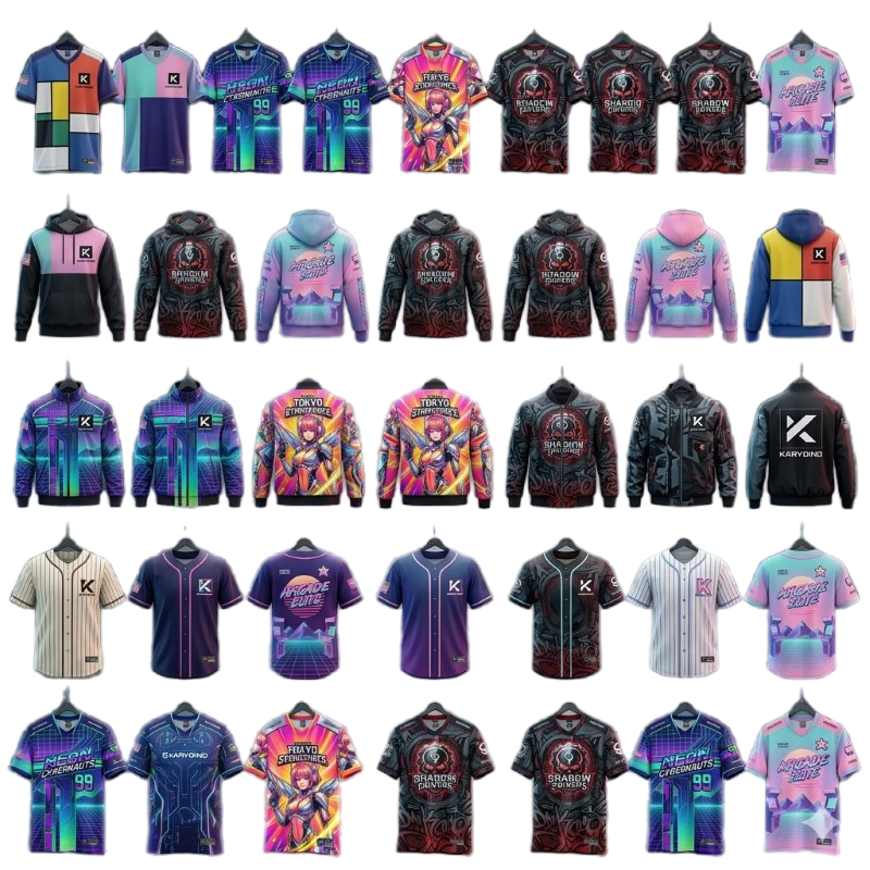 Custom Sublimation Sportswear Baseball Softball Basketball Football Soccer Hockey Cycling Rugby Jersey and Fishing Golf Dart Bowling Polo T Shirt